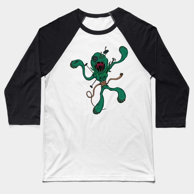 Voodoo Doll Baseball T-Shirt by soondoock